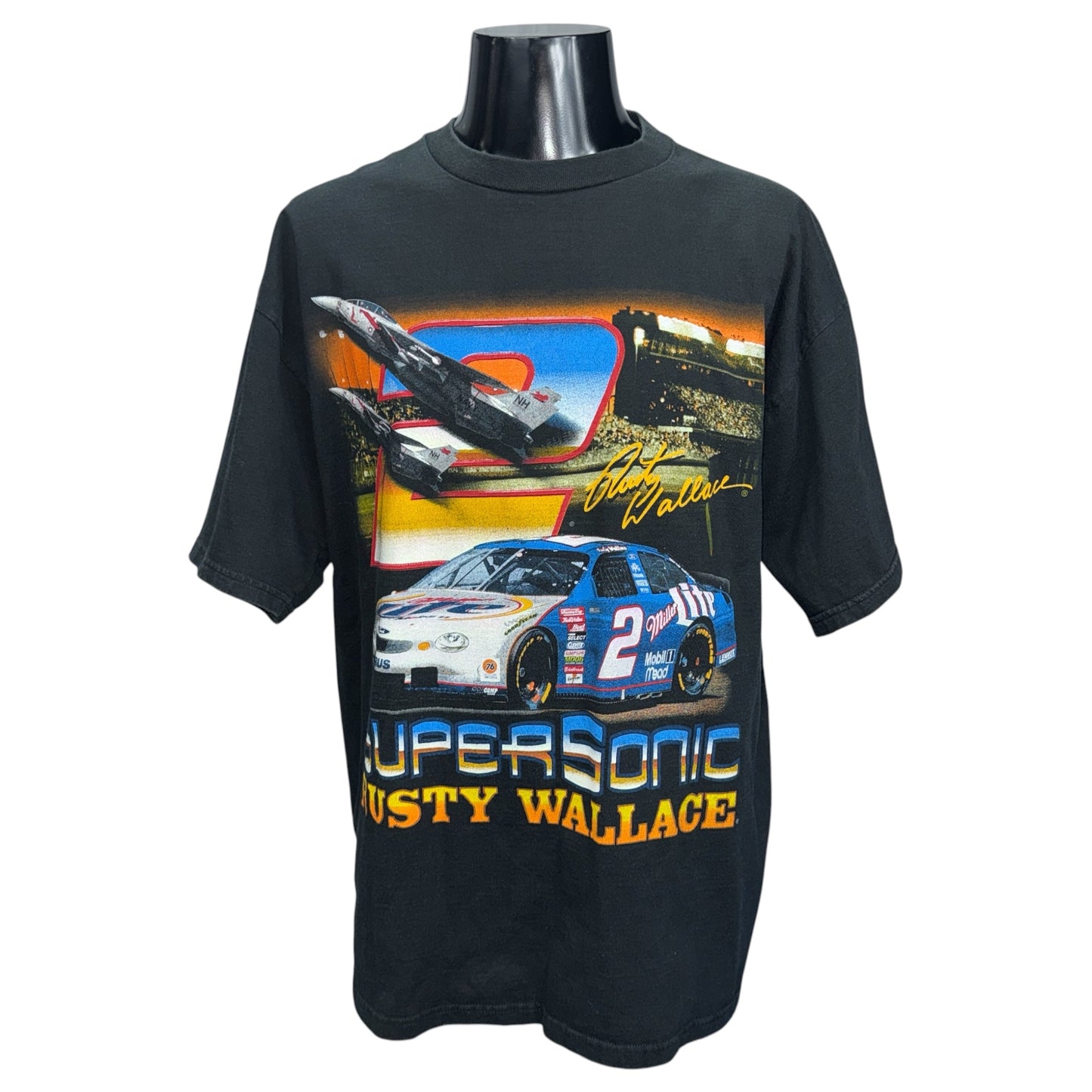 【CHASE AUTHENTICS】チェイスオーセンティックス "SUPERSONIC RUSTY WALLACE" 90's ヴィンテージ Tシャツ