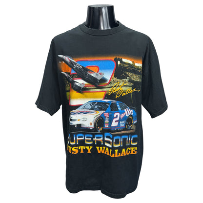 【CHASE AUTHENTICS】チェイスオーセンティックス "SUPERSONIC RUSTY WALLACE" 90's ヴィンテージ Tシャツ