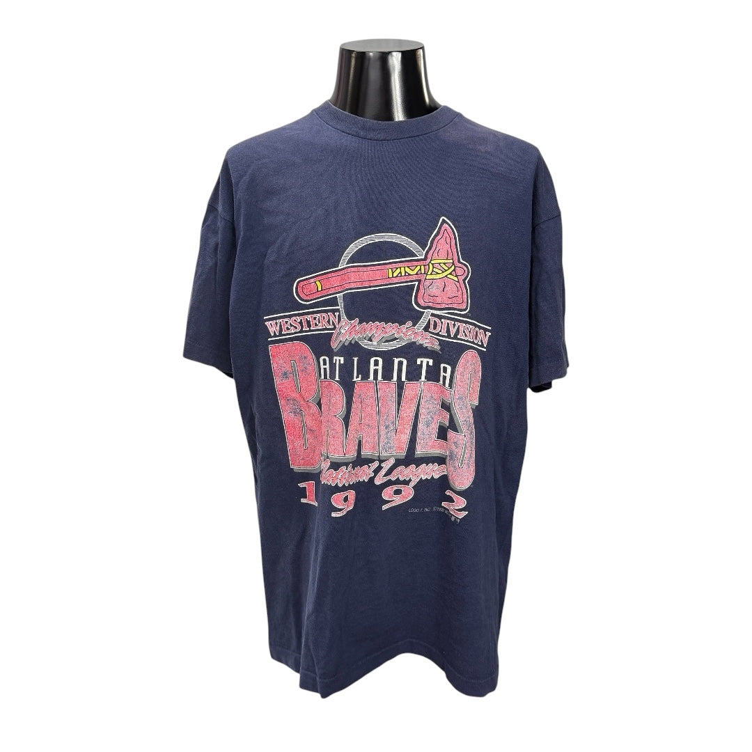 【ATLANTA BRAVES】アトランタ・ブレーブス "1992NL Western Division Champions" 90's Vintage Tシャツ