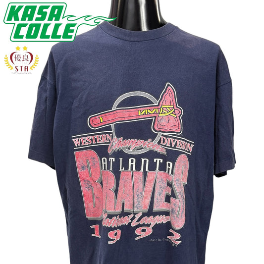 【ATLANTA BRAVES】アトランタ・ブレーブス "1992NL Western Division Champions" 90's Vintage Tシャツ