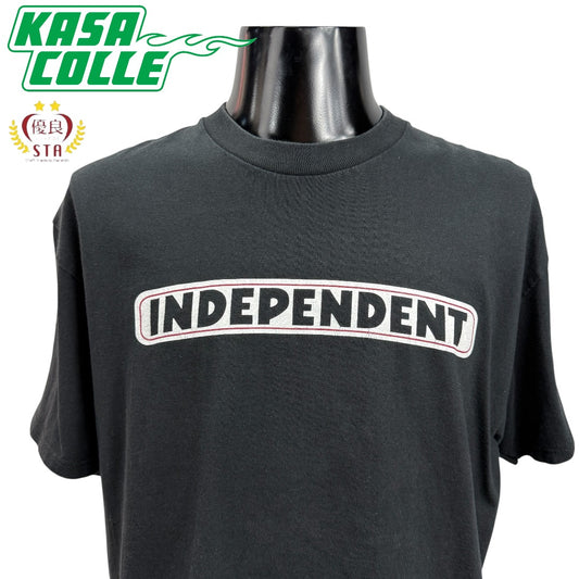 【INDEPENDENT】インディペンデント "BAR LOGO" 00's Vintage Tシャツ black