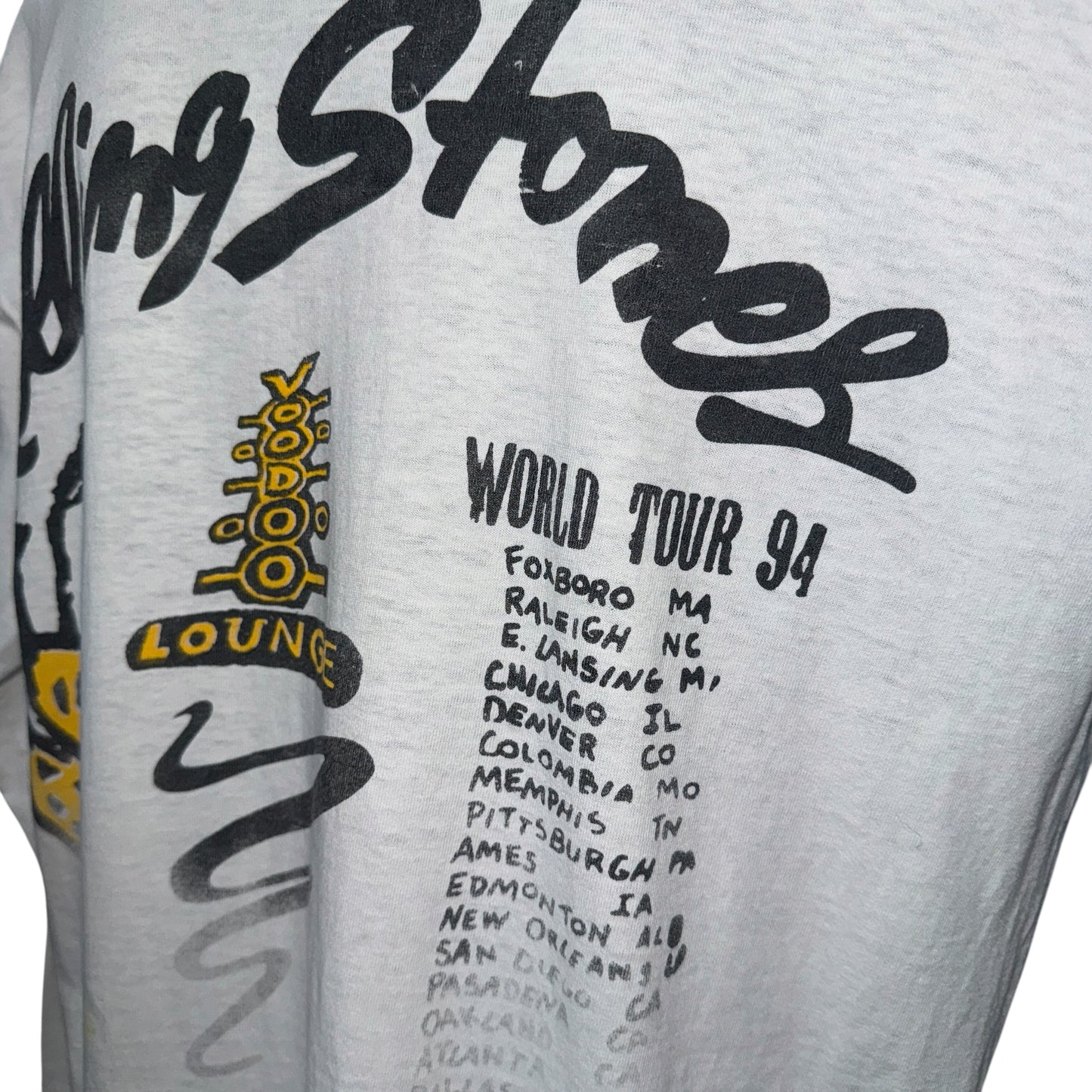 【THE ROLLING STONES】ザ・ローリング・ストーンズ "VOODOO LOUNGE TOUR" 90's Vintage ロングスリーブTシャツ