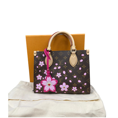 【LOUIS VUITTON × 村上隆】ルイ・ヴィトン  LV × TM  "チェリーブロッサム" オンザゴー PM