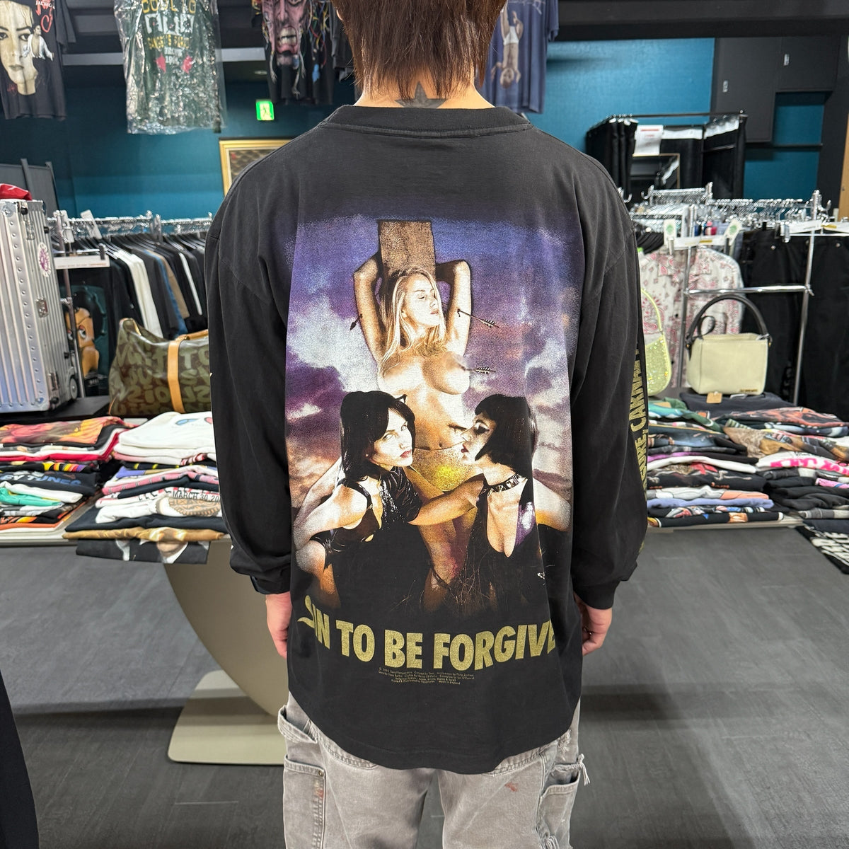 【CRADLE OF FILTH】クレイドル・オブ・フィルス "VAMPEROTICA / SIN TO BE FORGIVEN" 90's Vintage ロングスリーブTシャツ