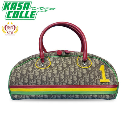 Christian Dior Trotter Boston Bag, Rasta Print PVC Boston Bag