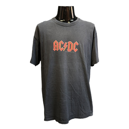 AC/DC Front Logo Fruit of the Loom Tag T-Shirt, Size XL