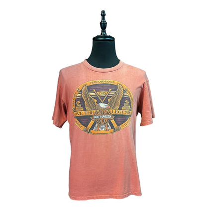 [HARLEY DAVIDSON] Harley-Davidson "LIVE THE LEGEND" Eagle 90's Vintage T-shirt, Size L