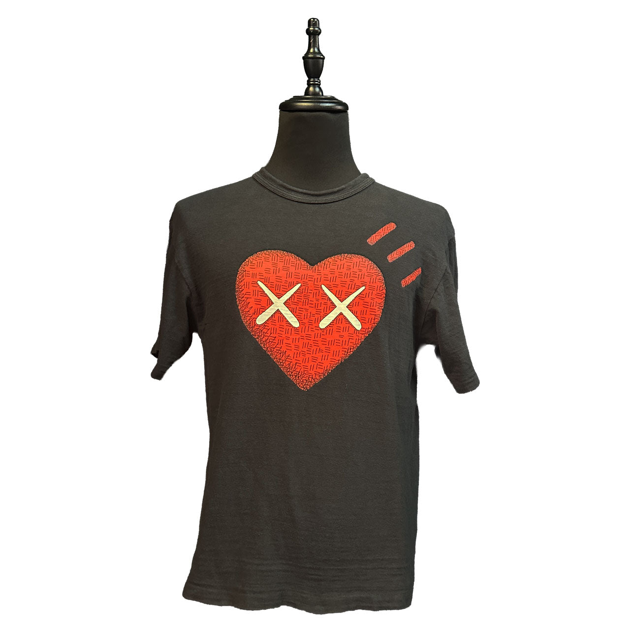 [HUMAN MADE] HUMAN MADE 21AW KAWS Collaboration Heart Print T-Shirt L