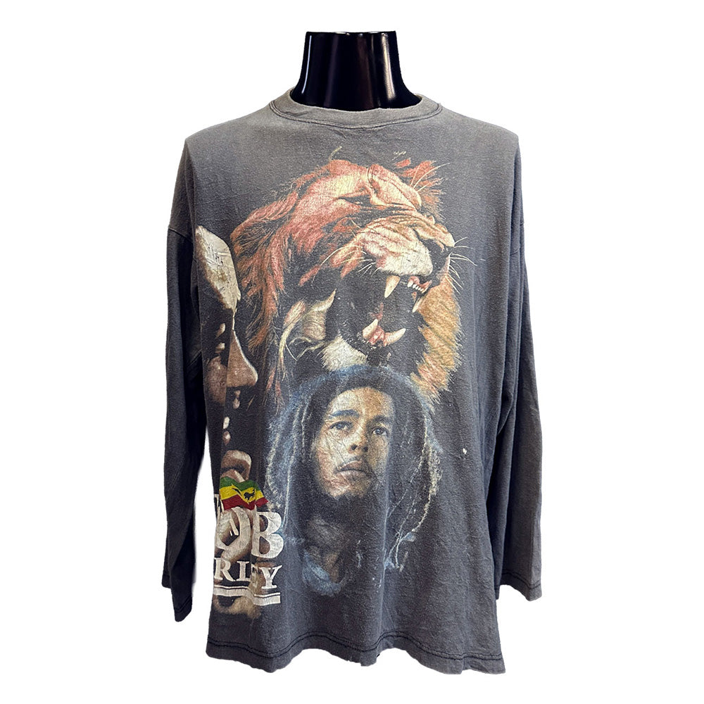 【BOB MARLEY】ボブマーリー Lion Vintage ロングTシャツ XL