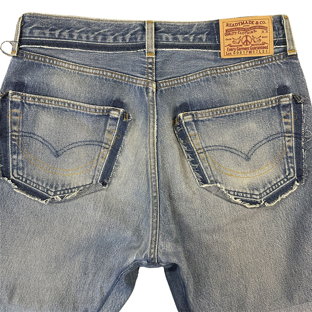 READYMADE WIDE FLARE DENIM PANTS