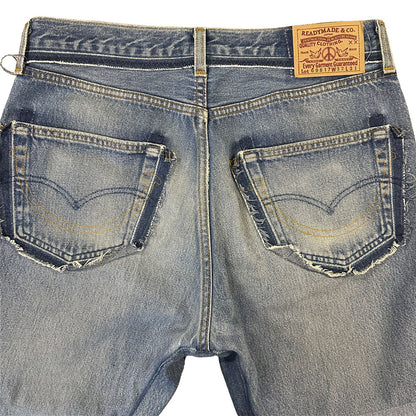 READYMADE WIDE FLARE DENIM PANTS