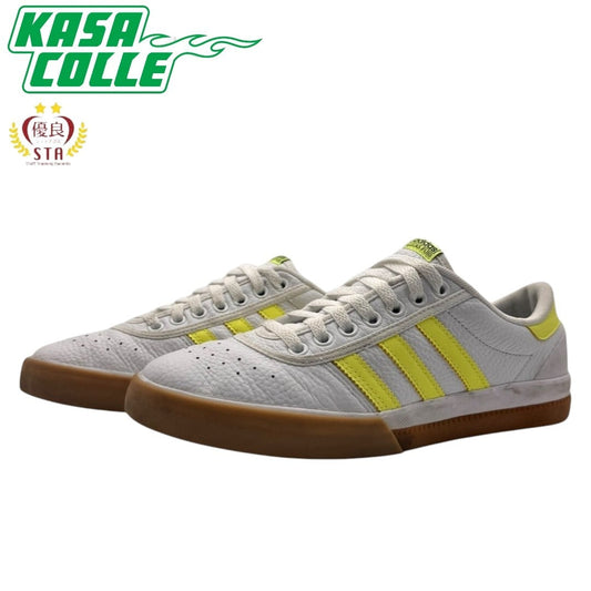 adidas Lucas Premiere Sneakers (White with Yellow Stripes) / Size 26.5cm