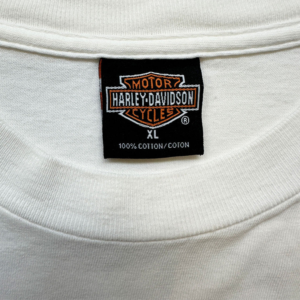【HARLEY DAVIDSON】ハーレーダビッドソン "TYLER TEXAS" イーグルバックプリント 2002コピーライト Vintage Tシャツ XL