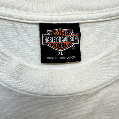 【HARLEY DAVIDSON】ハーレーダビッドソン "TYLER TEXAS" イーグルバックプリント 2002コピーライト Vintage Tシャツ XL