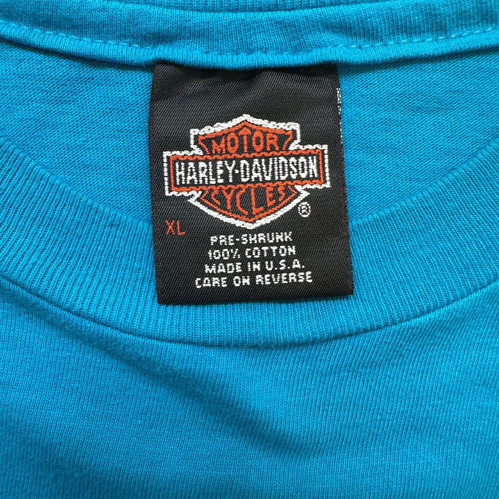 【HARLEY DAVIDSON】ハーレーダビッドソン Fireball SUBURBAN 1986コピーライト USA製 Vintage Tシャツ XL