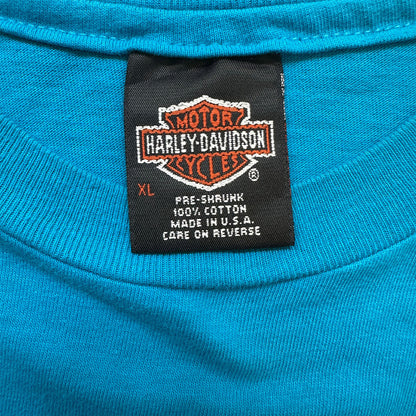 【HARLEY DAVIDSON】ハーレーダビッドソン Fireball SUBURBAN 1986コピーライト USA製 Vintage Tシャツ XL