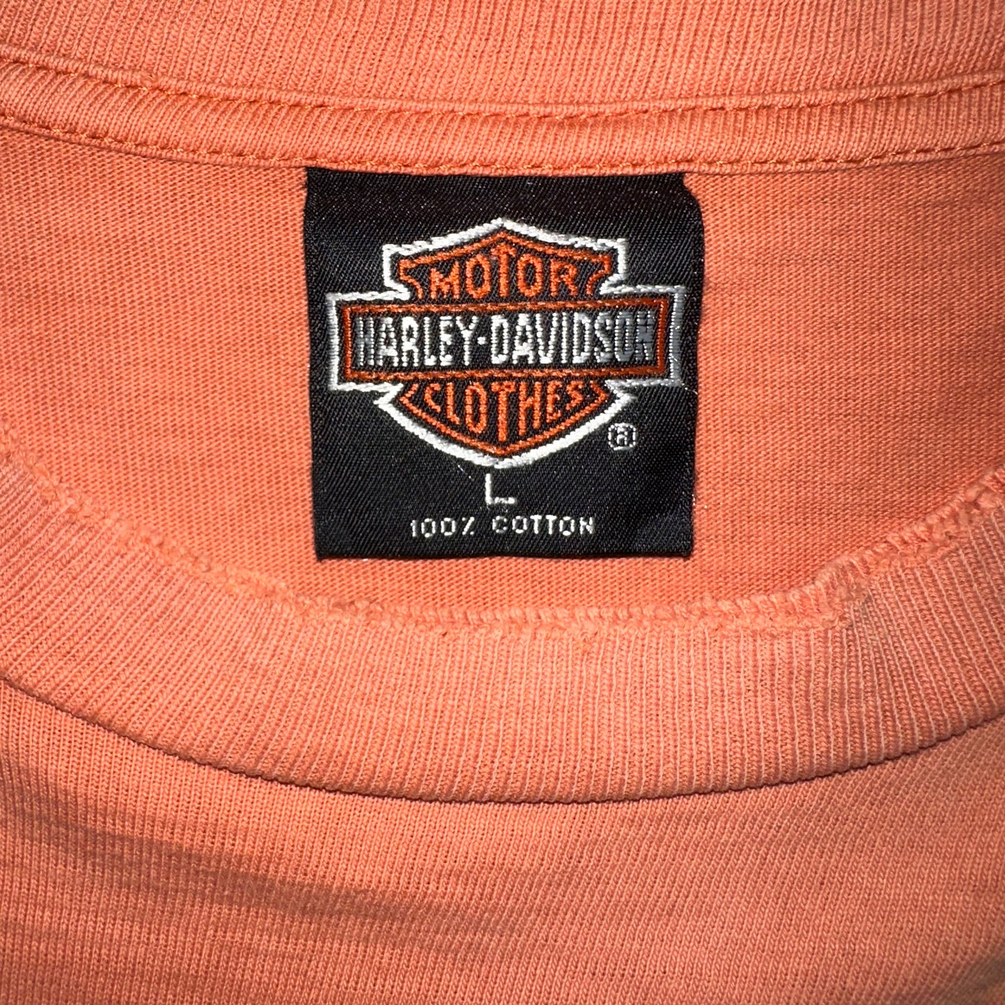 [HARLEY DAVIDSON] Harley-Davidson "LIVE THE LEGEND" Eagle 90's Vintage T-shirt, Size L