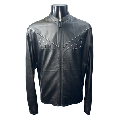 [FENDI] Fendi "BAG BUGS" Leather Jacket