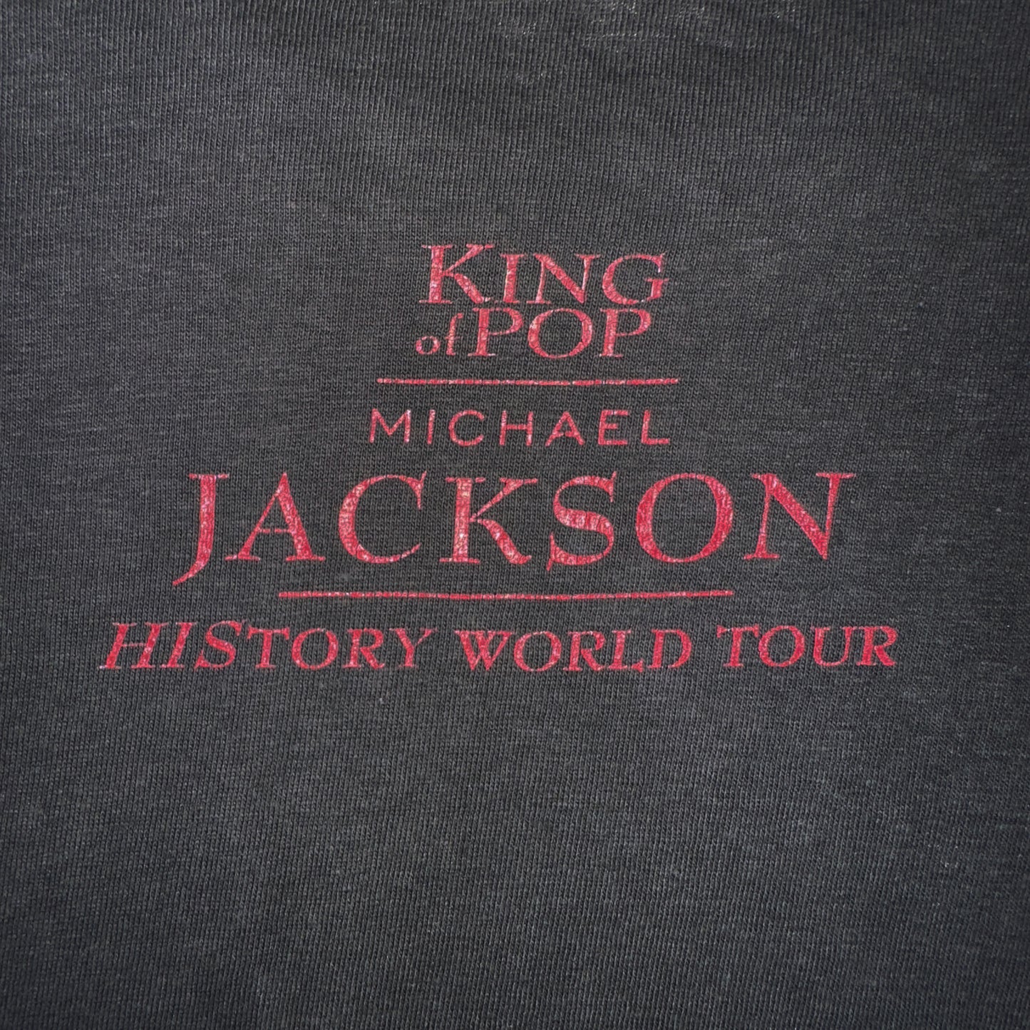 【MICHAEL JACKSON】マイケルジャクソン "KING OF POP HISTORY WORLD TOUR" Vintage  Tシャツ L