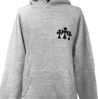 [CHROME HEARTS] Chrome Hearts Cemetery Cross Pullover Hoodie XL