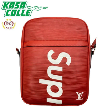 【LOUIS VUITTON×SUPREME】ルイヴィトン シュプリーム ダヌーブPM ショルダーバッグ M53417 レッド ホワイト