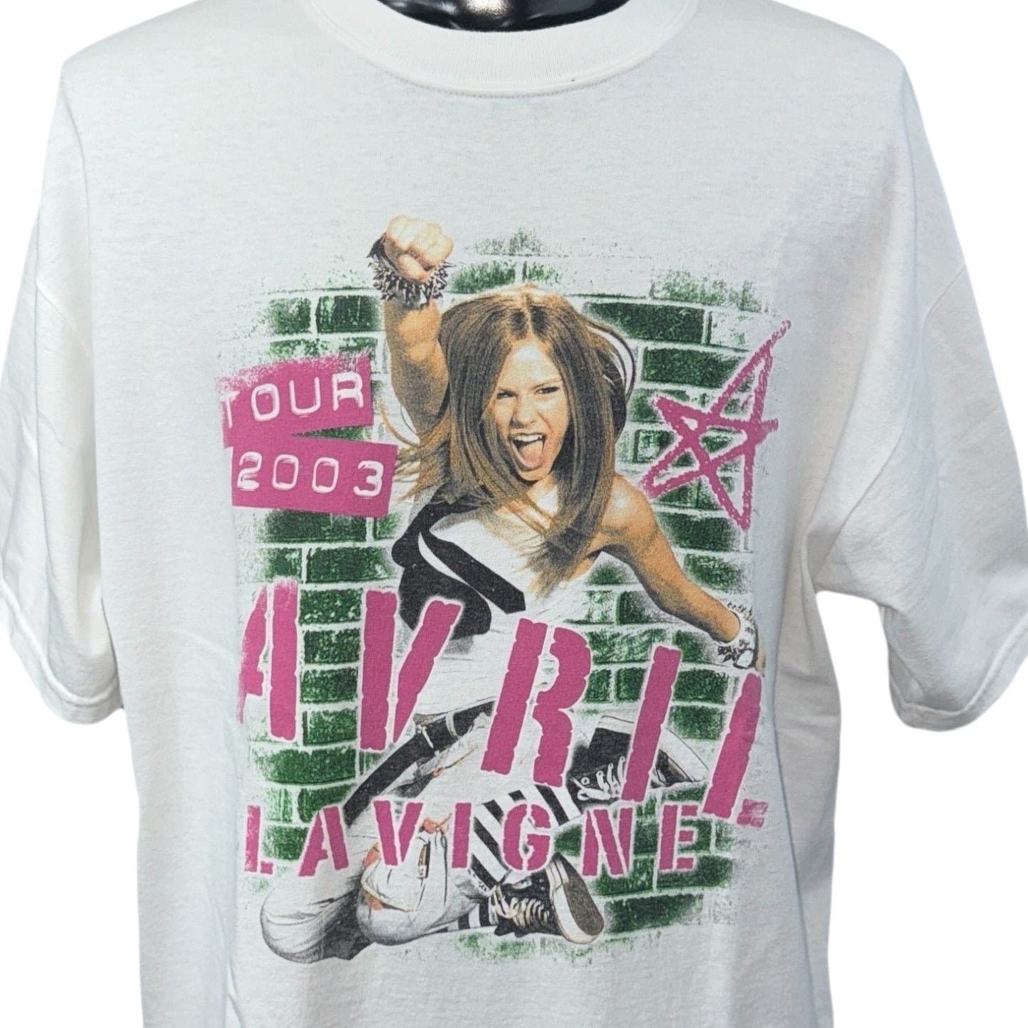 [AVRIL LAVIGNE] Avril Lavigne PUNK RULES TOUR 2003 T-shirt L